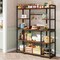 Tribesigns 55" Large Bakers Rack Kitchen Hutch With 11 Hooks 5-Tier Storage Unit